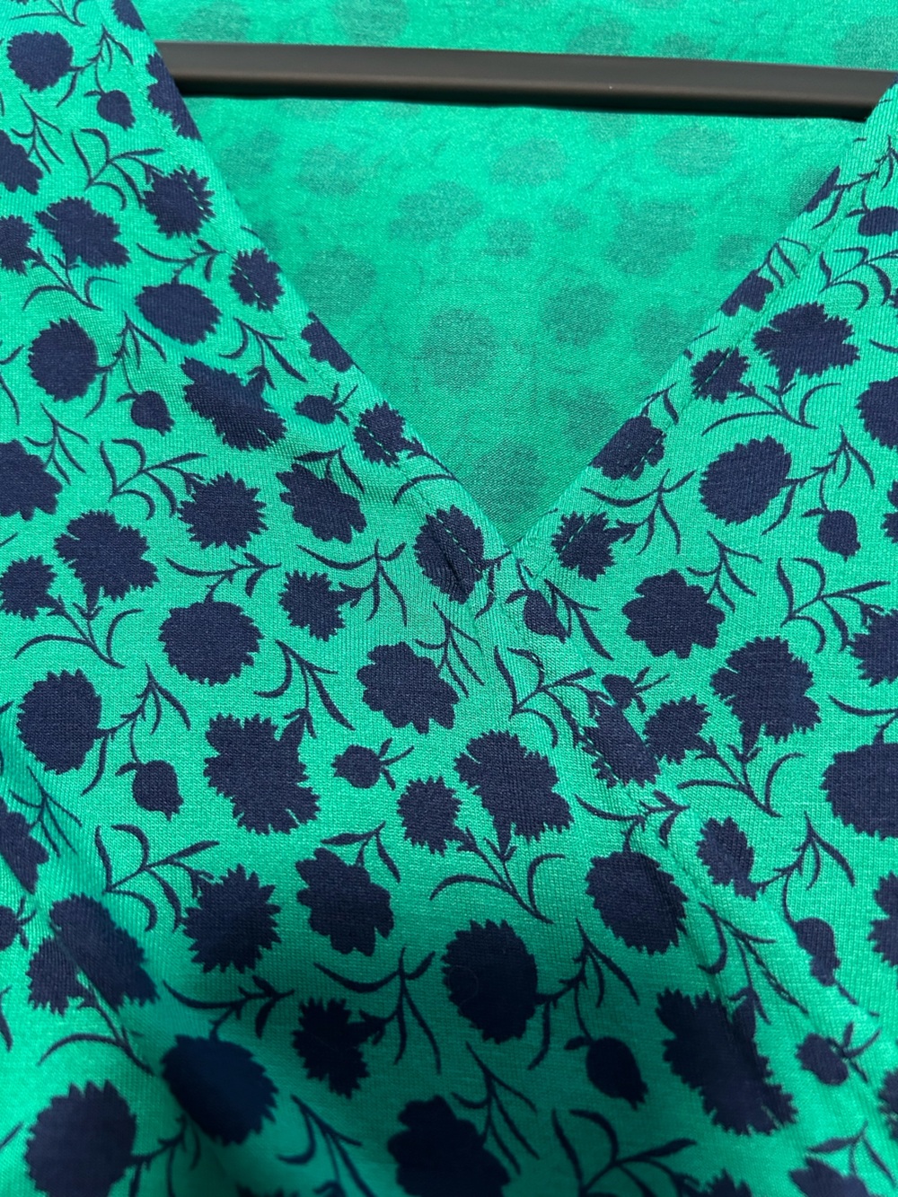 Boden Green Floral Jersey Faux Wrap Dress Size UK 12 US 8 - Picture 12 of 12